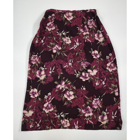 Kathie Lee Dresses & Skirts - Kathie Lee Skirt Women's Size 18 Purple Floral Print